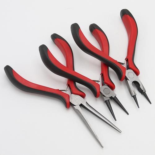 diy工具手工尖嘴钳子多功能打孔钳剪刀工具 斜口钳迷你金属钳